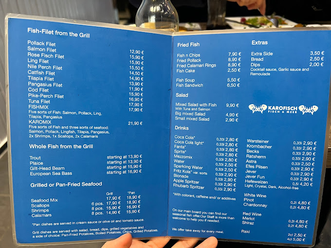 Karo Fisch menu 6