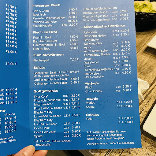 Karo Fisch menu 5